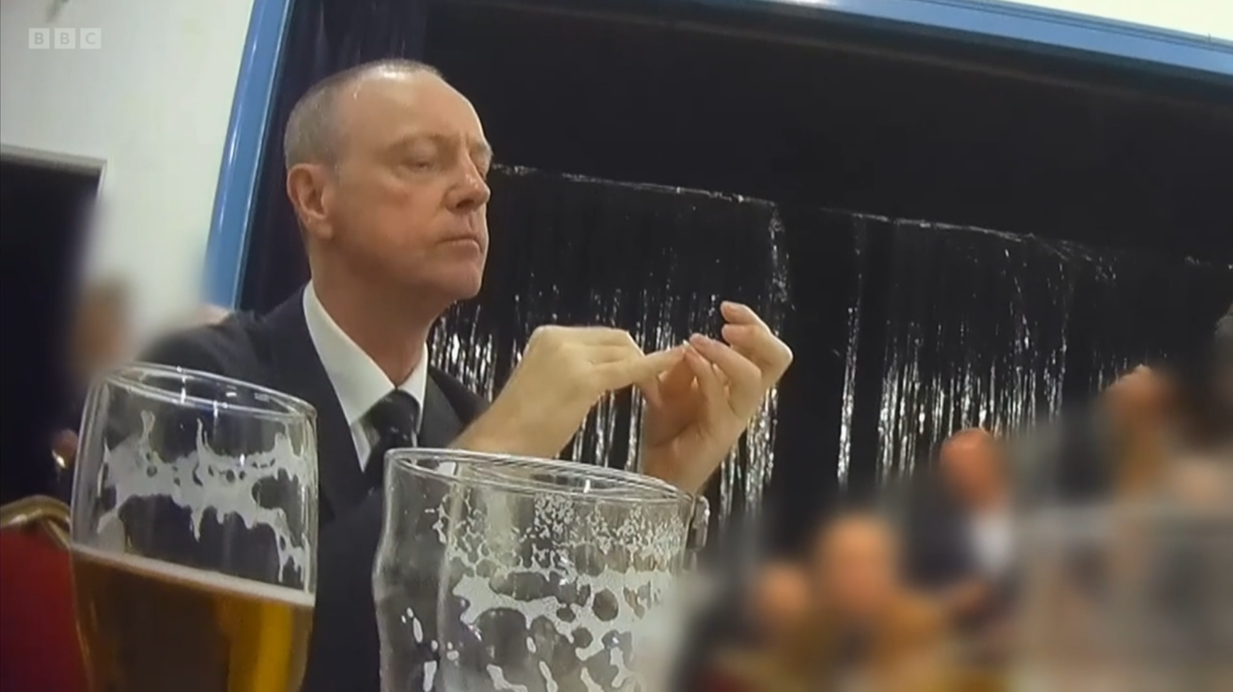 Lawler filmed by the BBC at PA’s annual conference in 2024