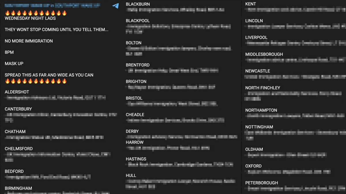 Neo-Nazis Call for Arson Attacks on Immigration-related Charities, Advice Centres and Solicitors