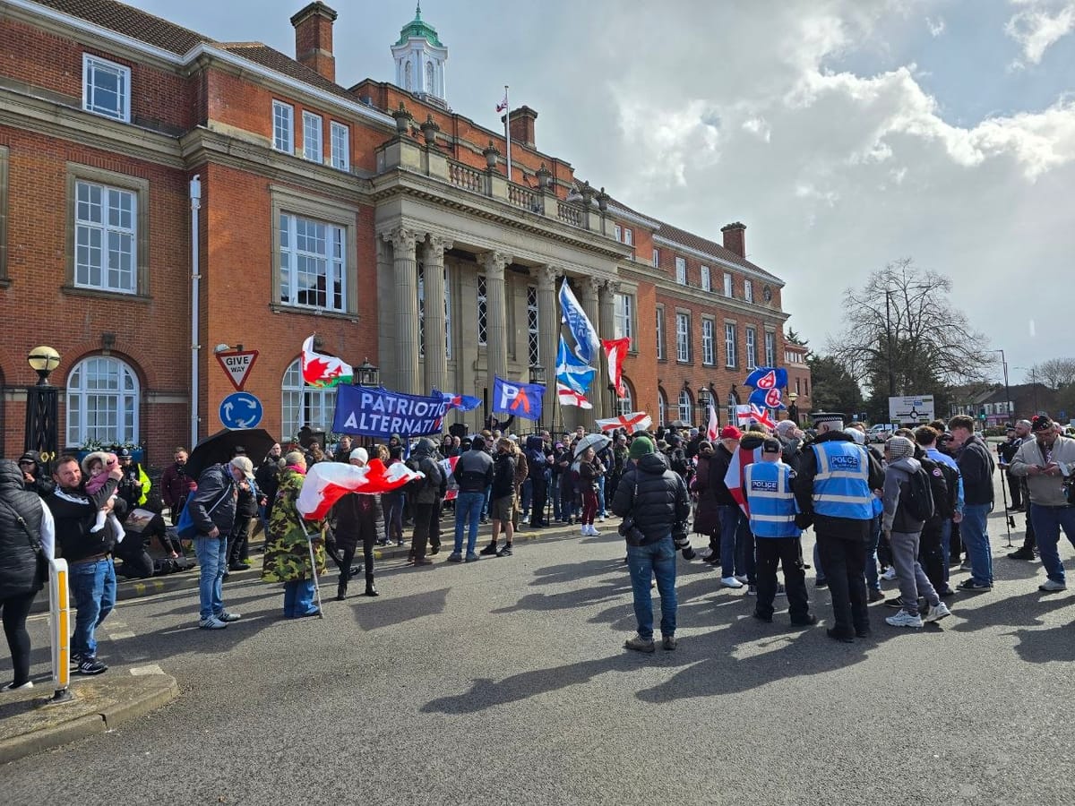 Monthy Briefing: Patriotic Alternative hold fascist unity rally in Nuneaton